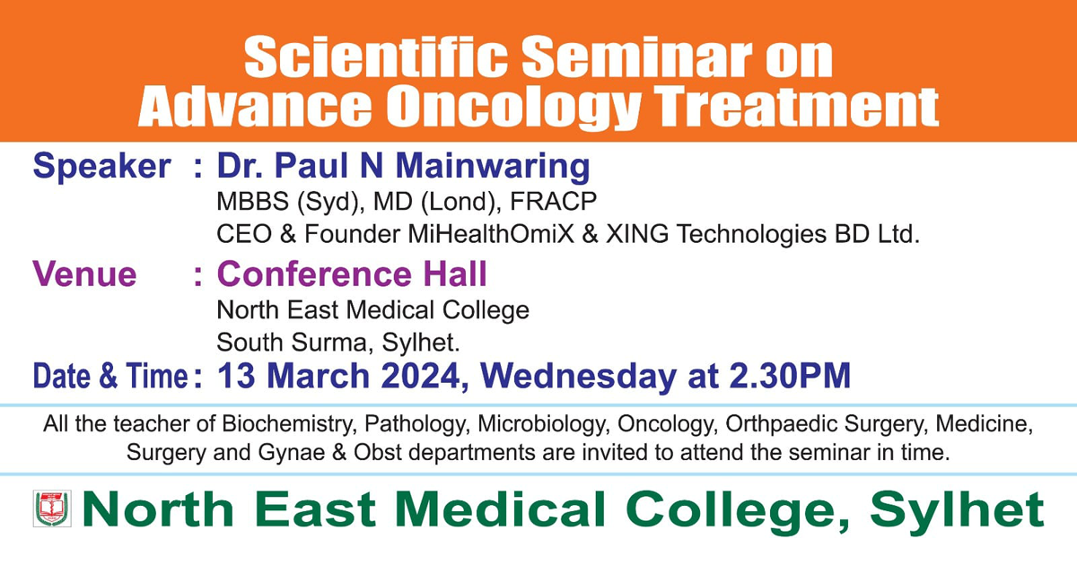 Scientific Seminar on Advance Oncology Treatment.